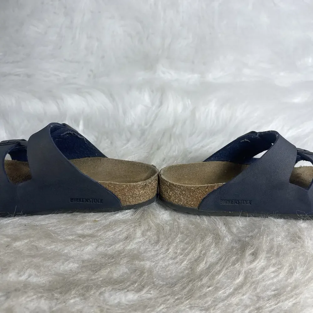 Birkenstock Arizona Blue Navy Birko-Flor Sandals Kids EU 32 US 1